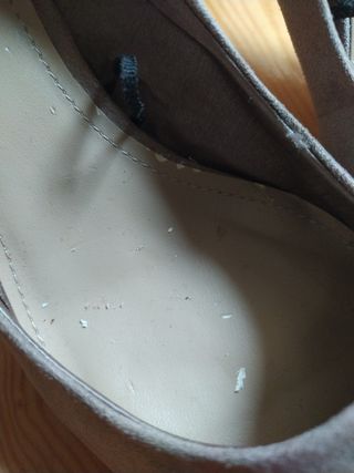 Zapatos beige 38 tacón y punta