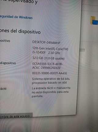Ordenador Gamer i5  10400F
