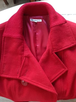 Cappotto rosso in lana