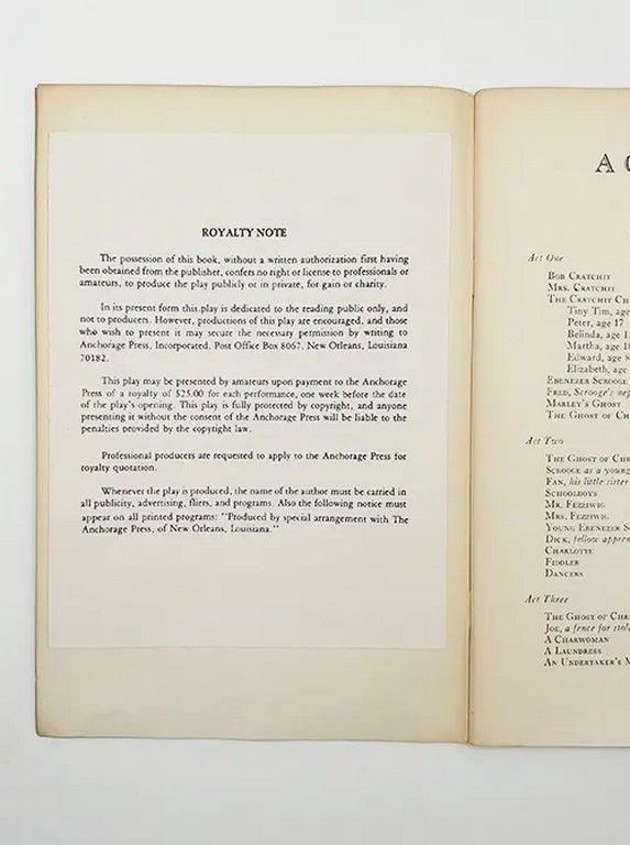 Guion A Christmas Carol