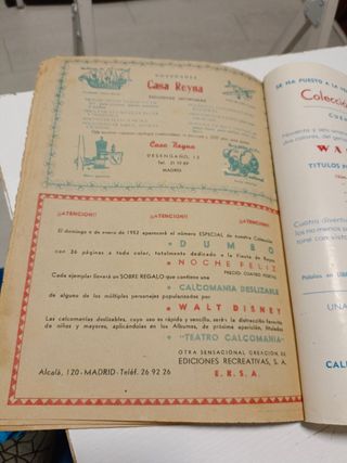 Cómic antiguo Disney.