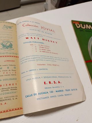 Cómic antiguo Disney.