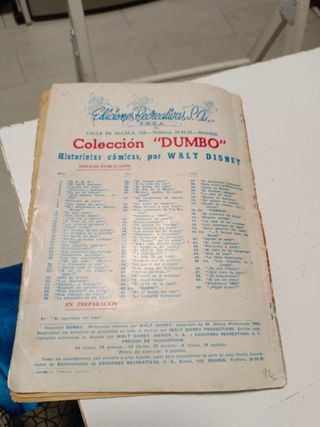 Cómic antiguo Disney.