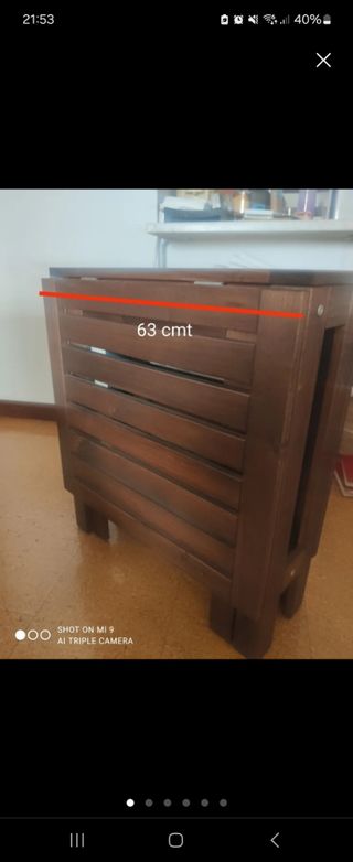 Mesa plegable