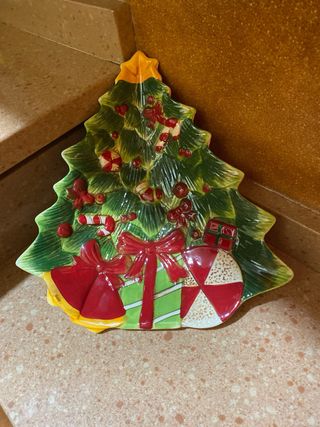 Fuente Navidad con forma de abeto