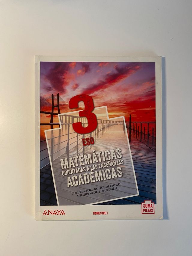 Libro matemáticas 3 ESO - ANAYA
