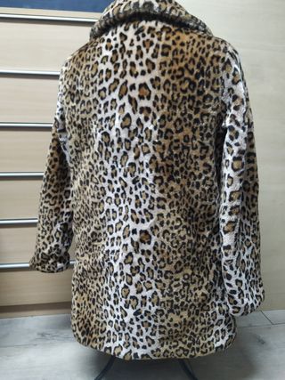 Abrigo de visón de piel sintética talla Sll