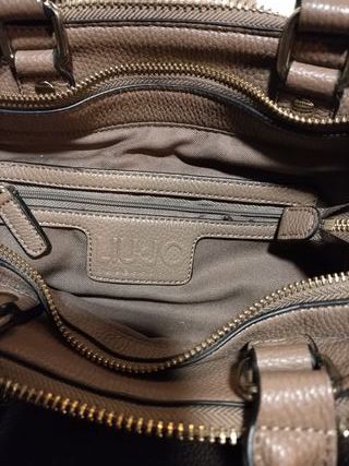 Borsa Liu Jo marron sfumato con pon pon