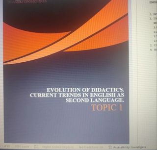 Temario de 9.  oposiciones inglés secundaria