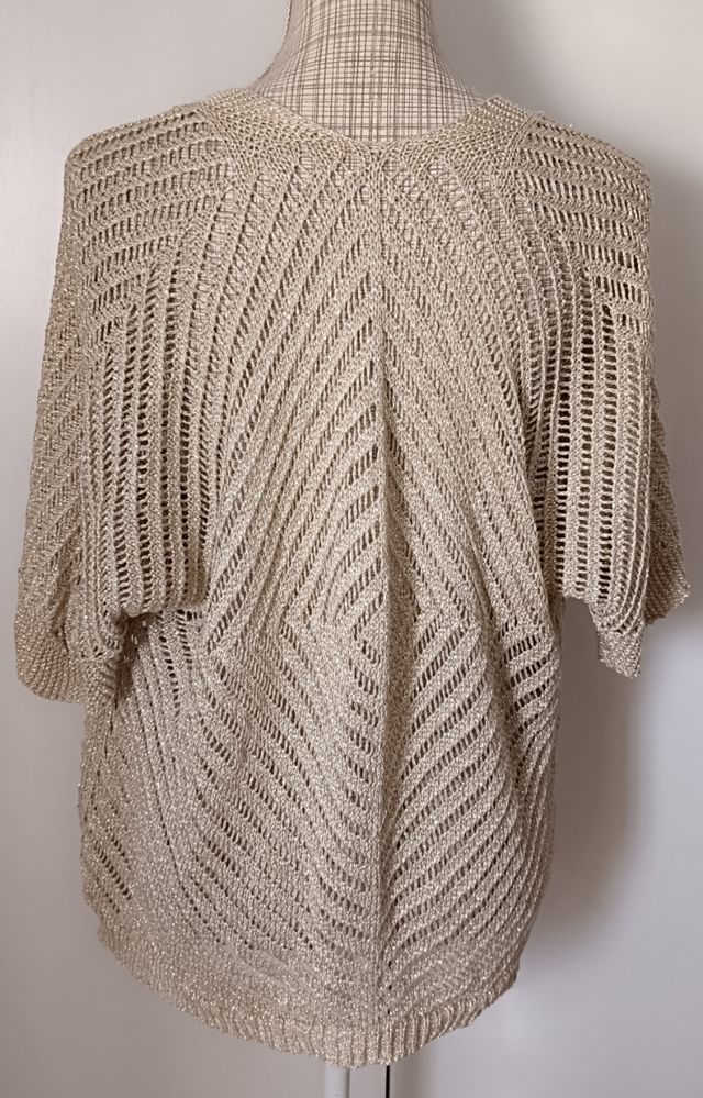 Rebeca crochet hilo dorado