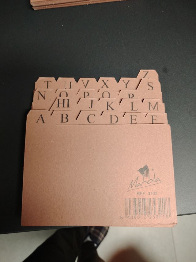 Abecedario archivador