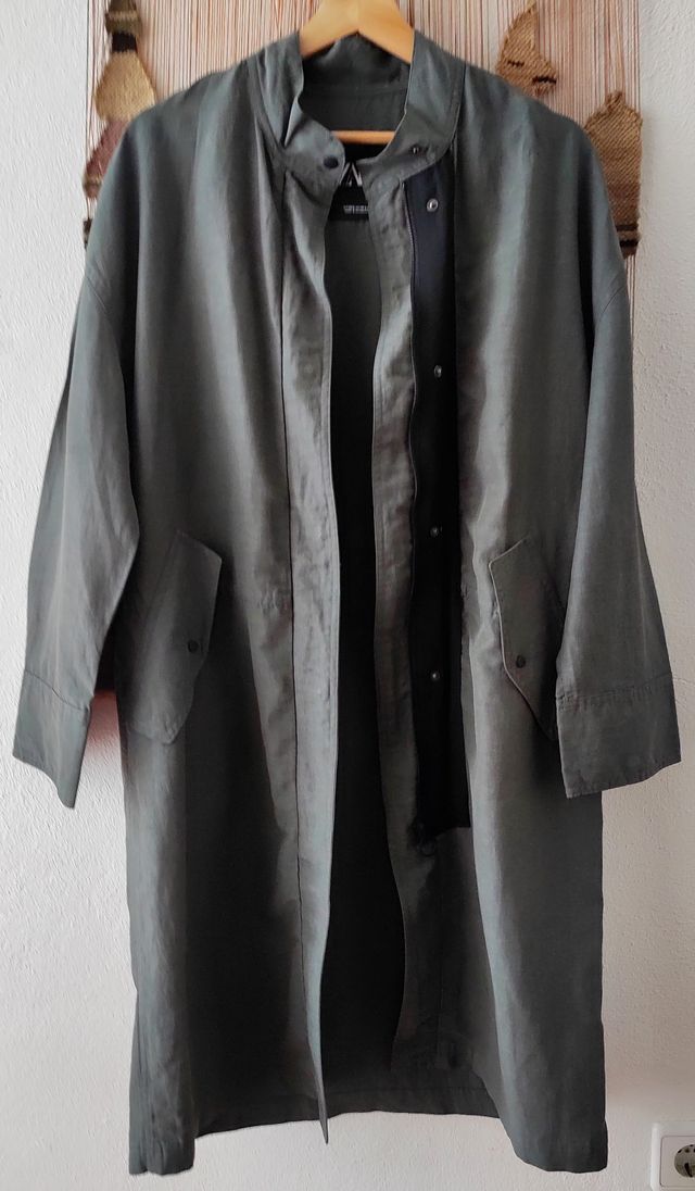 Casaco/abrigo em linho oversize Zara XS- L