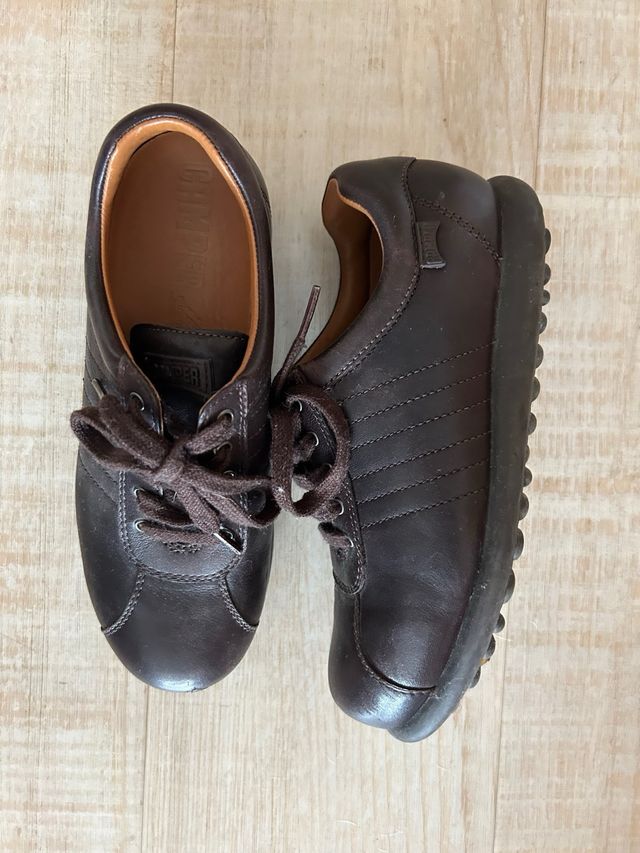 Zapatos marrones piel CAMPER PELOTAS - talla 35