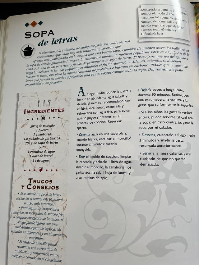 Recetas para los mas pequeños