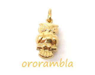 Colgante oro 18k BUHO