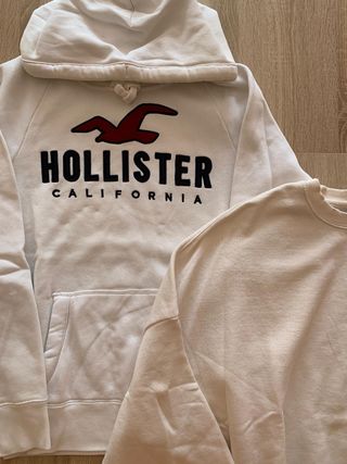 Pack 2 sudaderas essential basic blancas