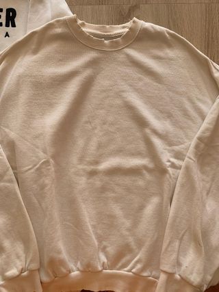 Pack 2 sudaderas essential basic blancas