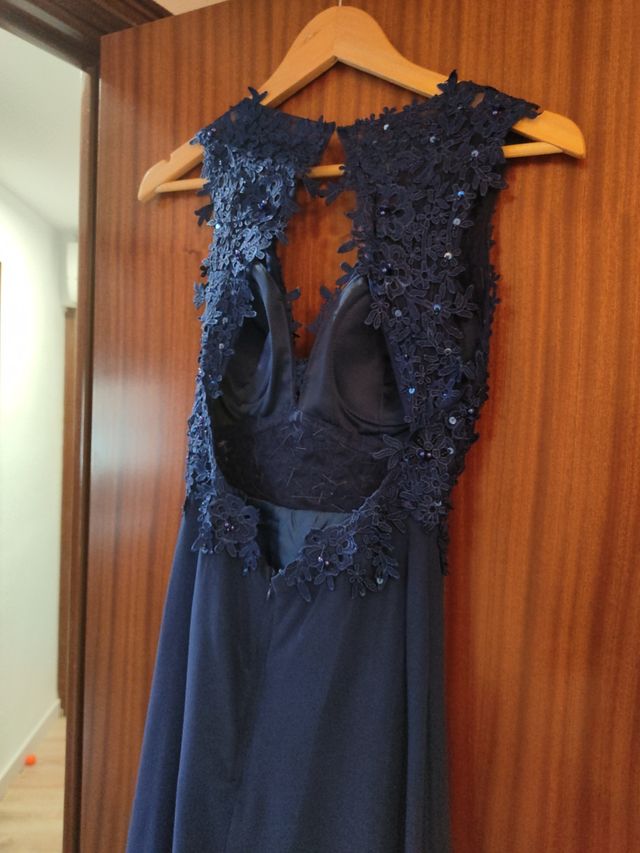 Vestido boda azul