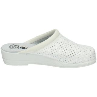 Zuecos de Piel Blancos Made in Spain - Talla 35-41