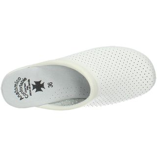 Zuecos de Piel Blancos Made in Spain - Talla 35-41