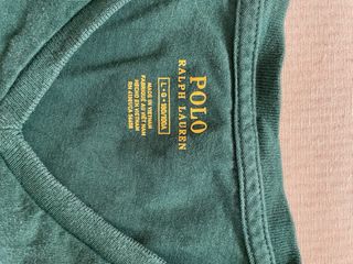 Camiseta Vintage Polo Ralph Lauren verde oscuro
