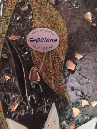 Vassoio in vetro di murano