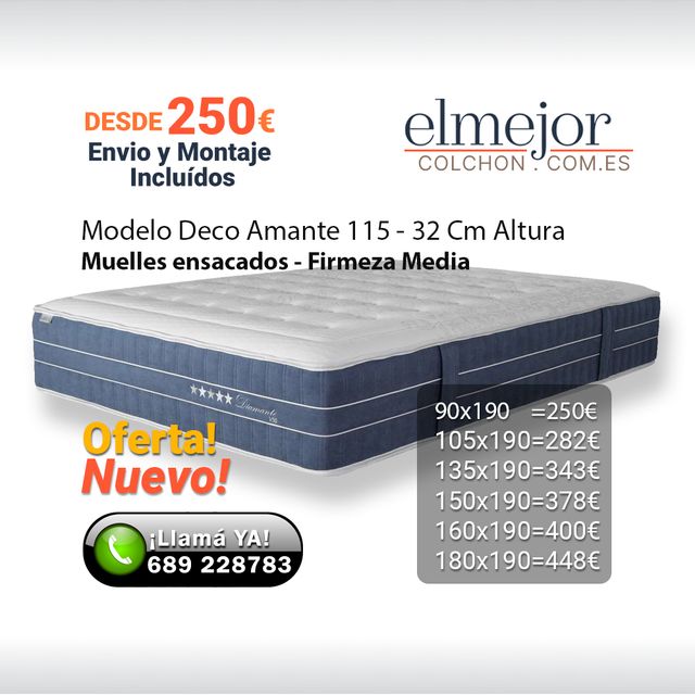 Colchón Muelles Ensac 32 Cm Oferta Wallapop Envío