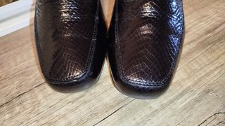 Zapato mujer negro piel 41 tacón muy comodo