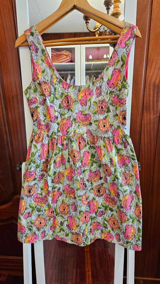 Vestido estampado flores