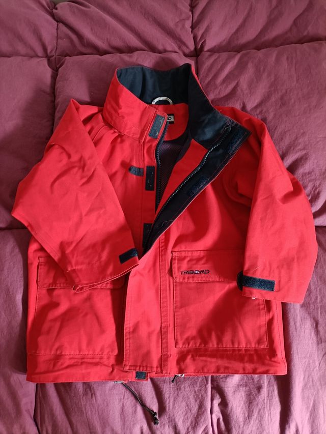 Chaqueta cortavientos roja niño 6/7 años