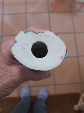 Figura de porcela antigua