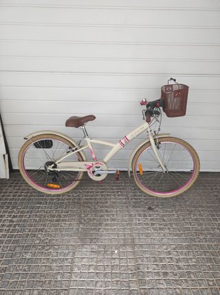Bicicleta paseo niña btwin 24 pulgadas