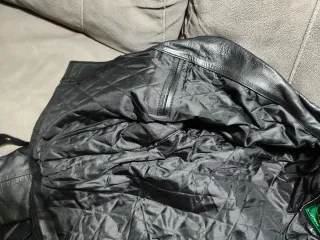 Chaqueta de cuero biker Hombre con flecos