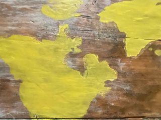 Cuadro decorativo mapa mundi