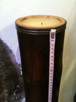 Portacandela in canna di bambu’