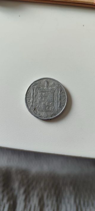 Moneda diez centimos de 1953