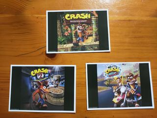 Postales colección Crash Bandicoot NSane