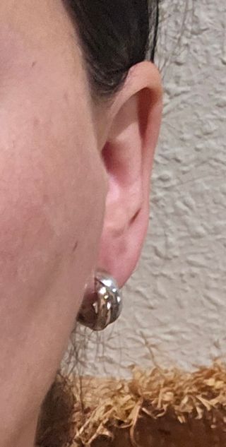 Pendientes plata y oro.