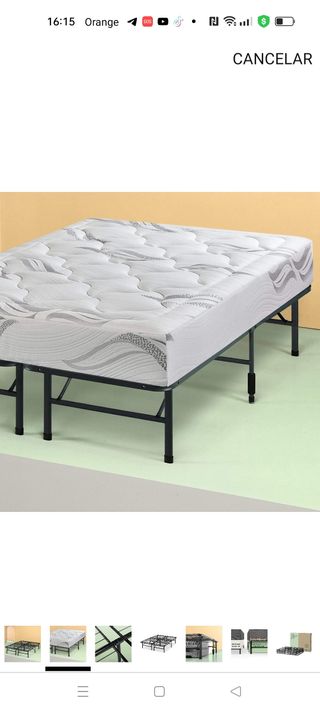 Base cama somier plegable