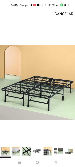 Base cama somier plegable
