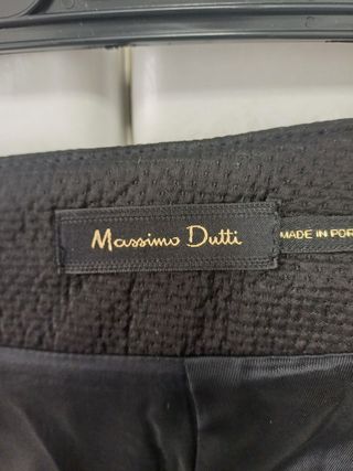 Falda negra de massimo dutti