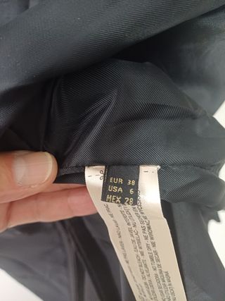 Falda negra de massimo dutti