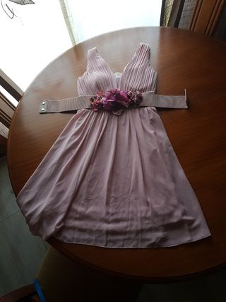 Vestido rosa palo  