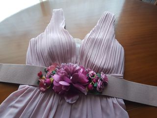 Vestido rosa palo  