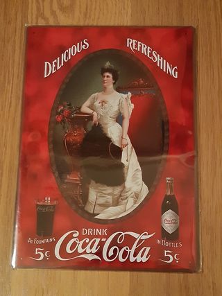 Cuadro cartel metalico publicitario