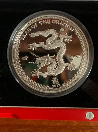 2 Monedas 1 oz AÑO DEL DRAGON 2012