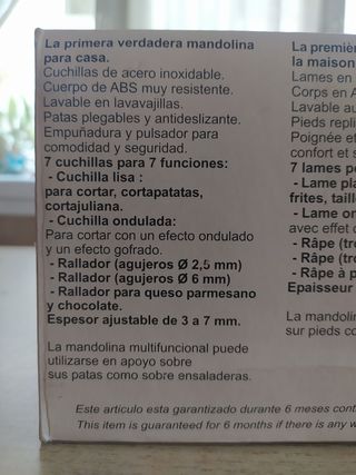 MANDOLINA MULTIFUNCIONAL LACOR