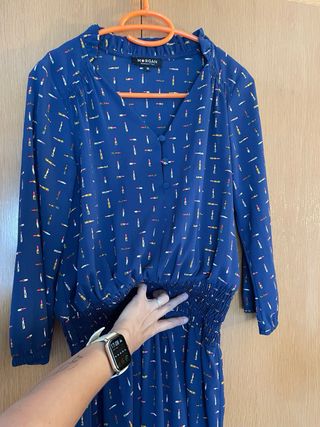 Vestido fluido pintalabios Morgan