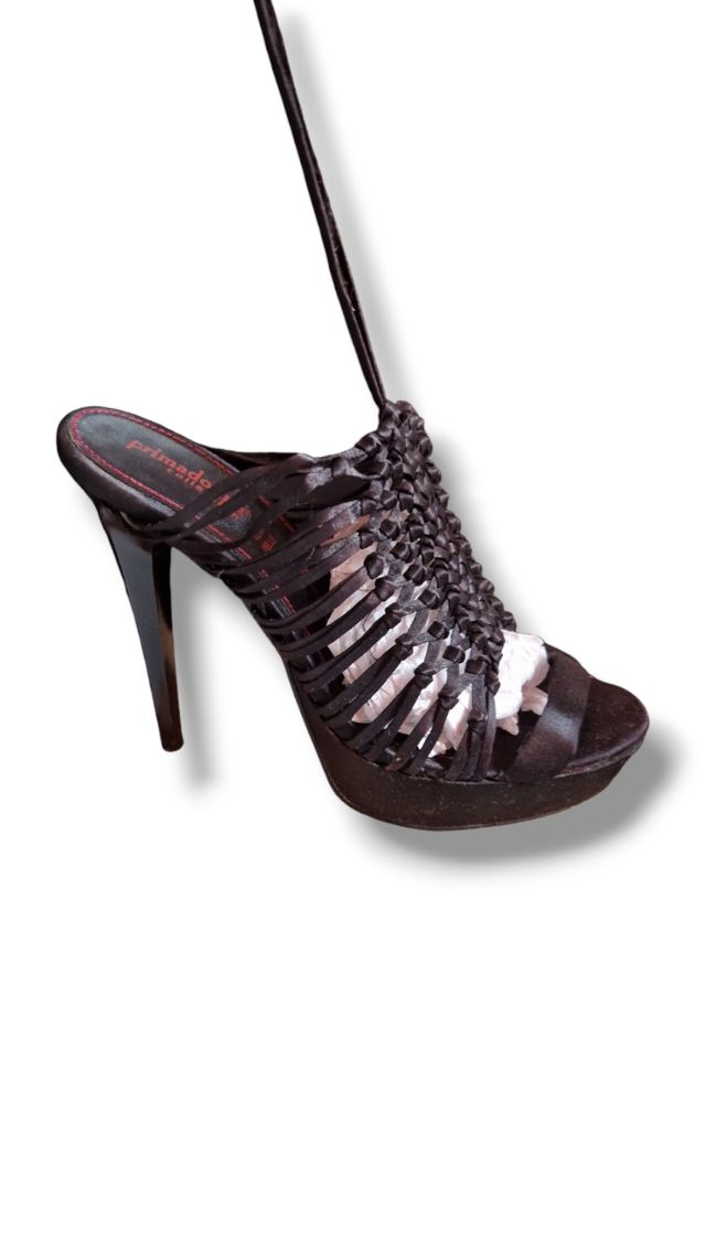 Tacchi a spillo plateau vera pelle