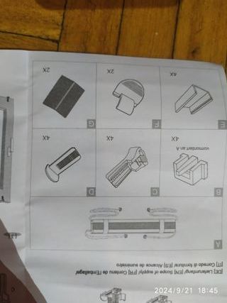 2 Tende plissettate bianche senza fori 100cm